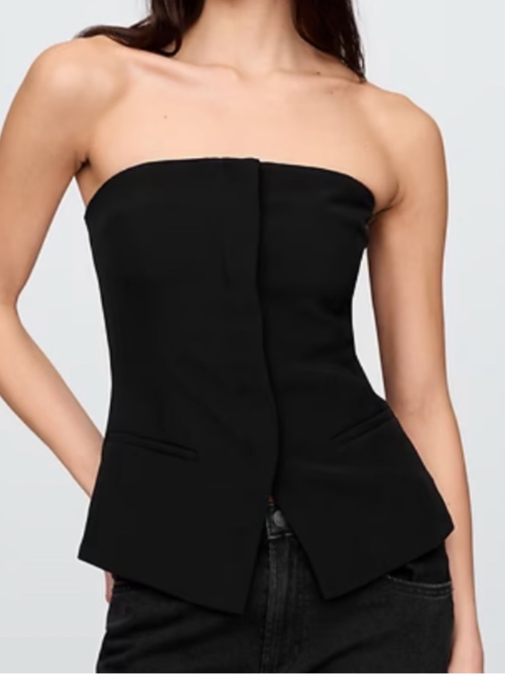 GAP Strapless Tailored Bustier Top
